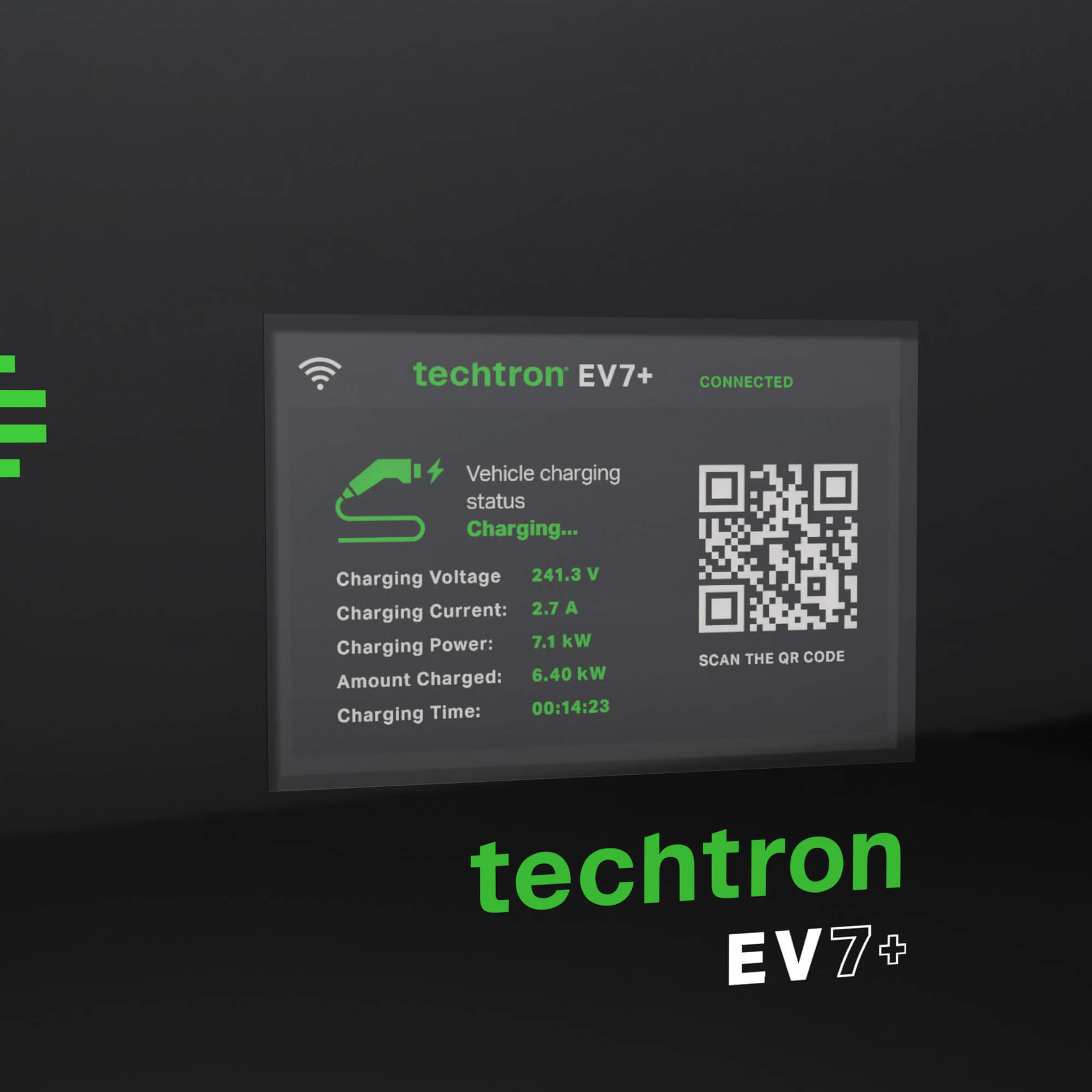 techtron EV7-7+ (7.4 kW, Level 2, Type 2) ev-Charger techtron