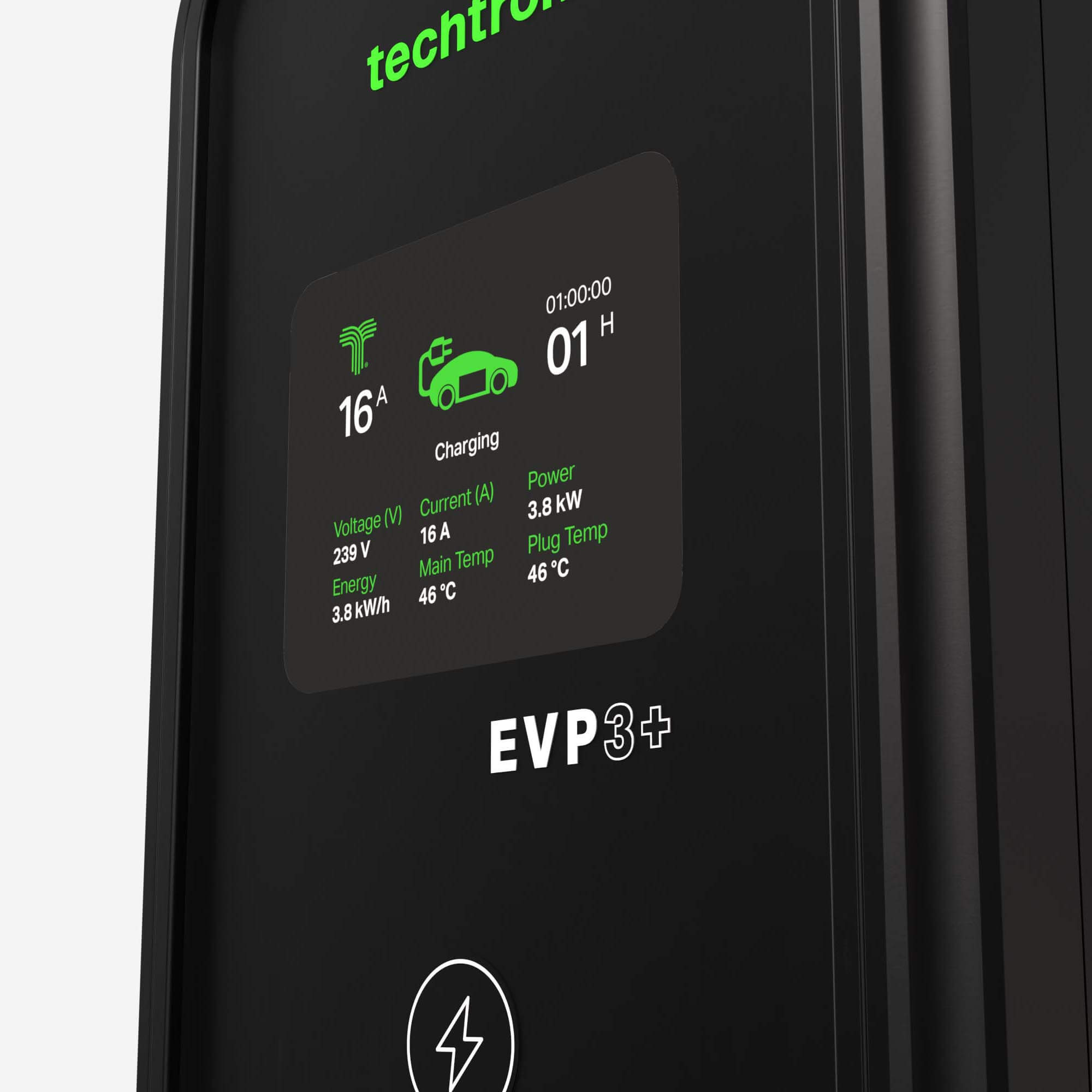 techtron EVP3-3+ (3.2-3.6 kW, Level 2, Type 2) Portable ev-Charger (Copy) techtron
