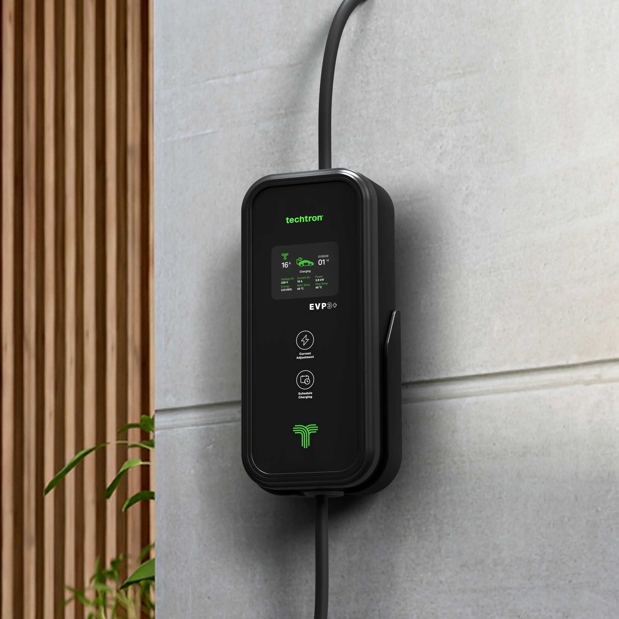 techtron EVP3-3+ (3.2-3.6 kW, Level 2, Type 2) Portable ev-Charger (Copy) techtron