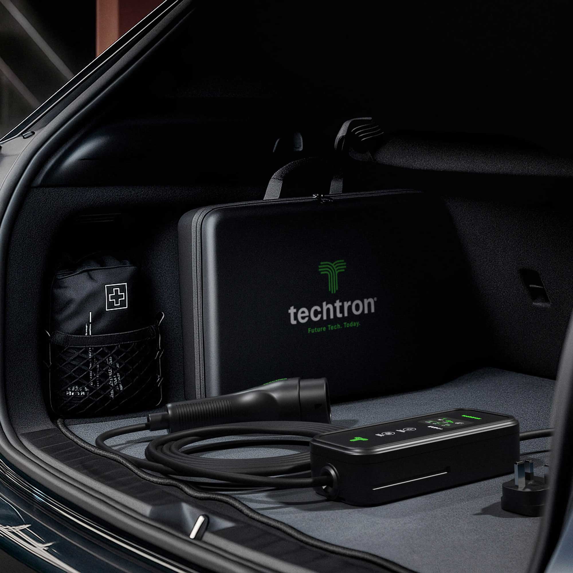 techtron EVP3-3+ (3.2-3.6 kW, Level 2, Type 2) Portable ev-Charger (Copy) techtron