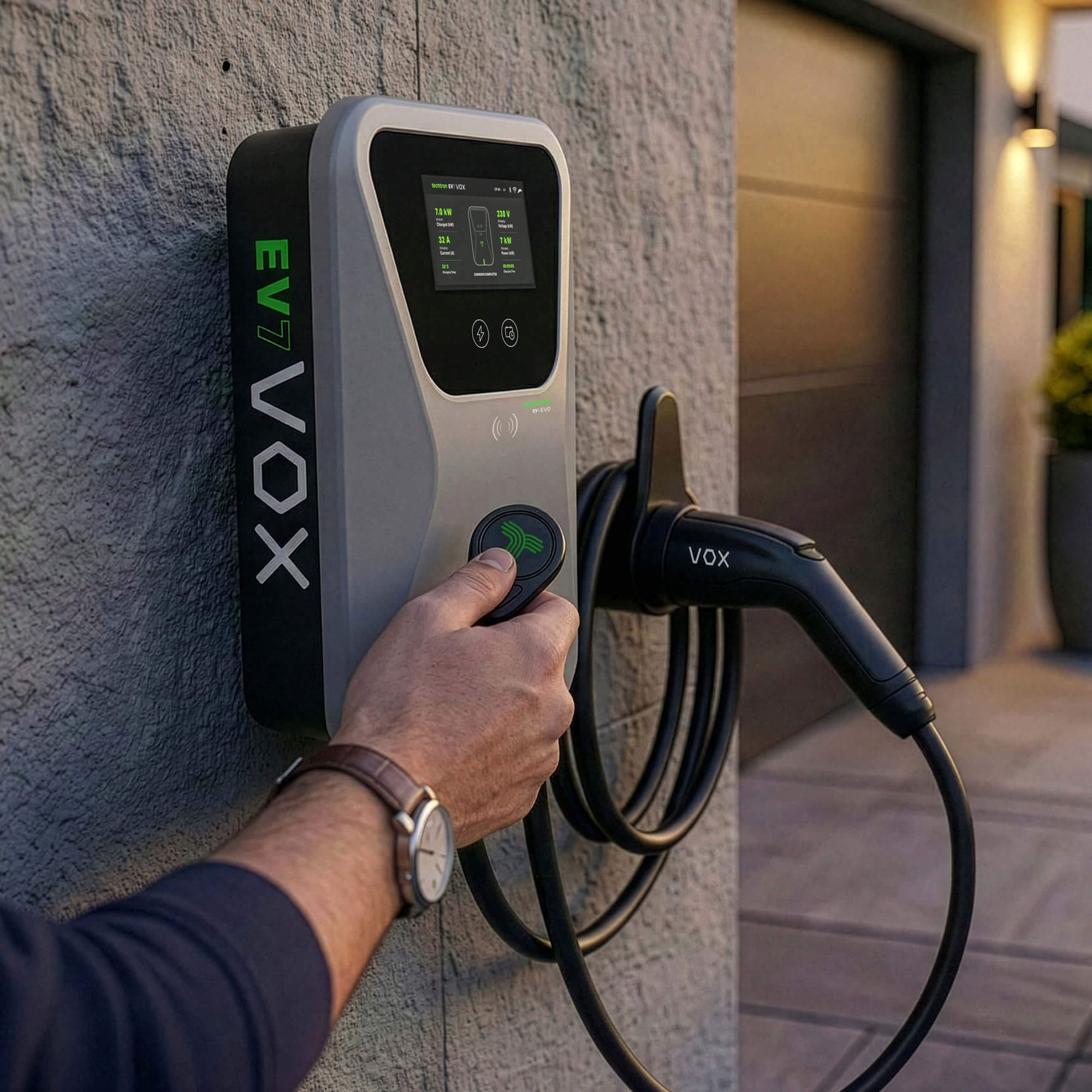 techtron VOX EV Charger Range techtron