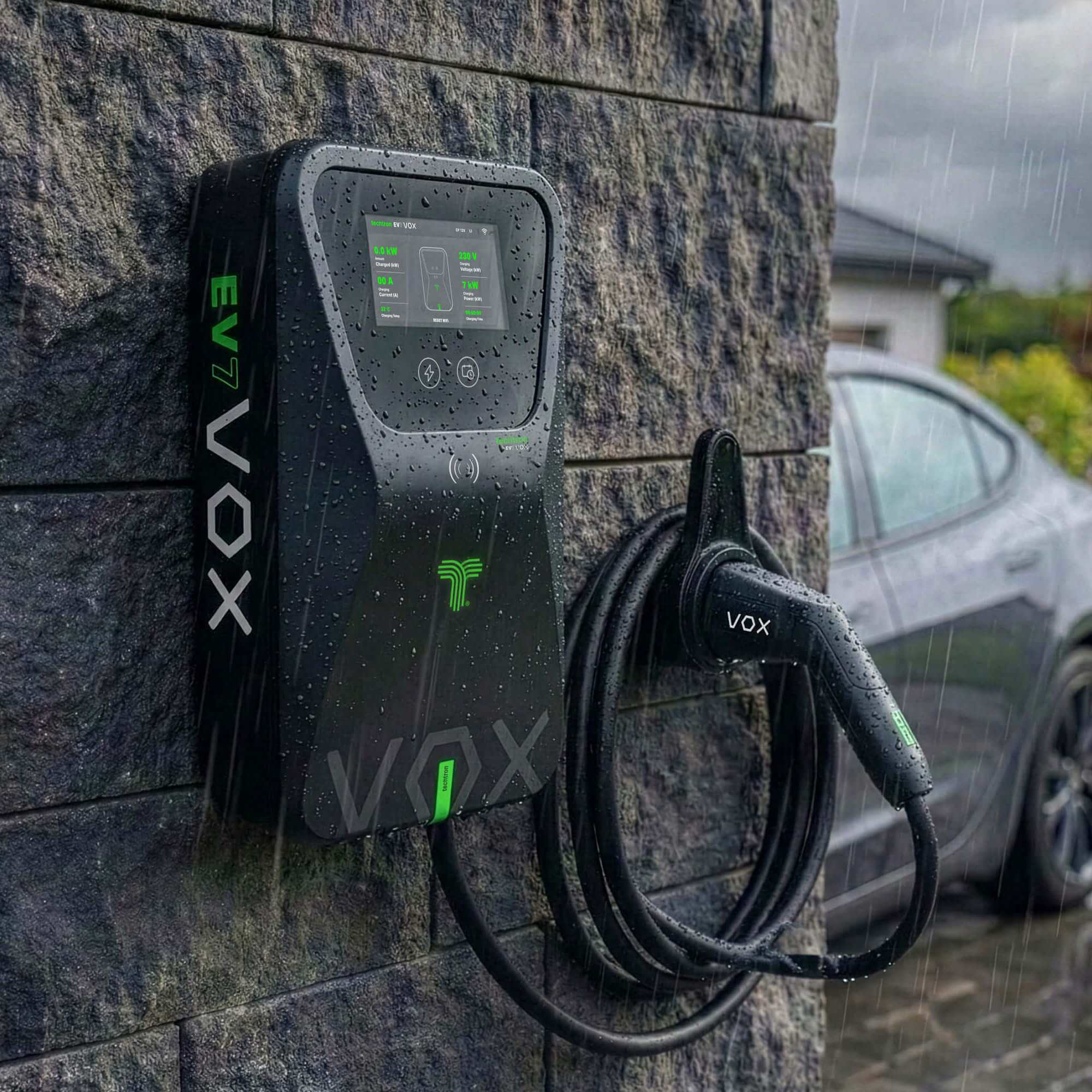 techtron VOX EV Charger Range techtron