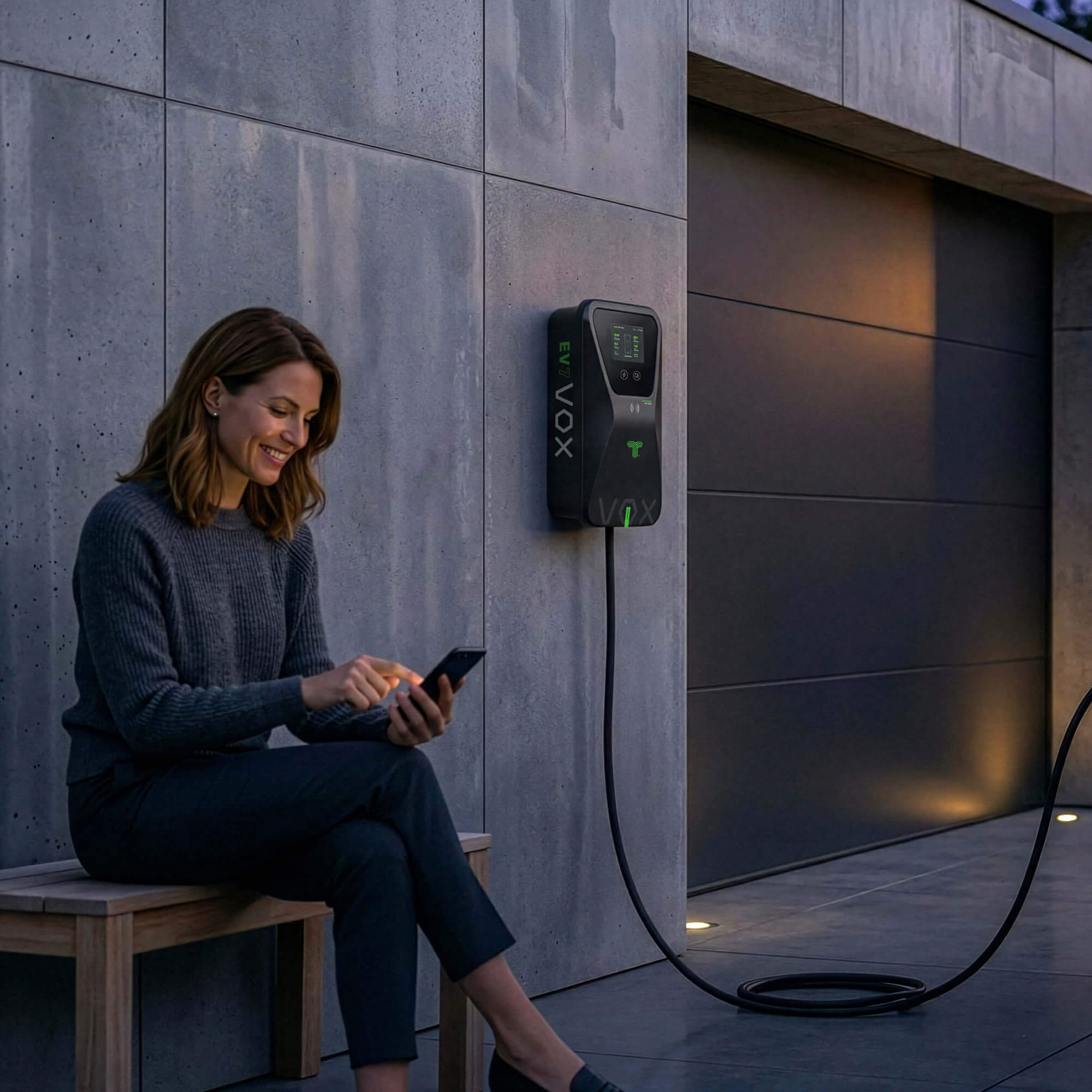 techtron VOX EV Charger Range techtron