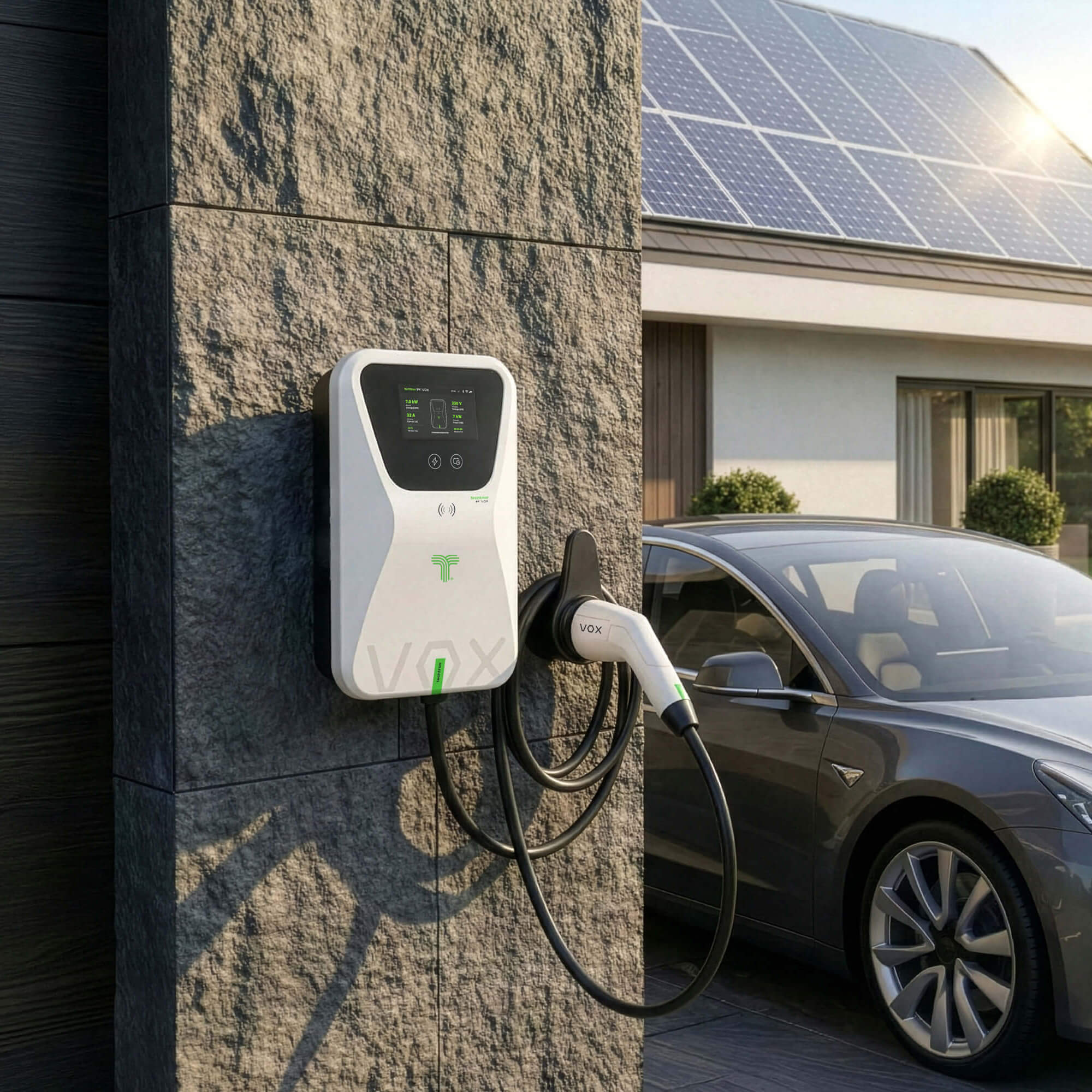 techtron VOX EV Charger Range techtron