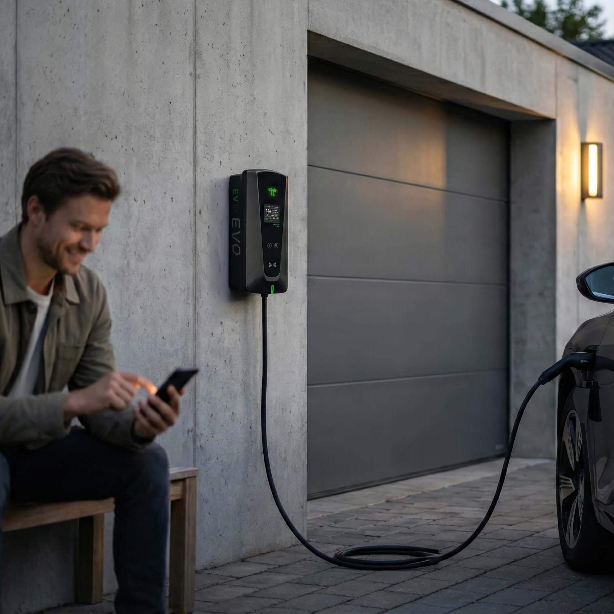 techtron EVO Smart EV Charger | 7kW, 11kW & 22kW Type 2 Wallbox