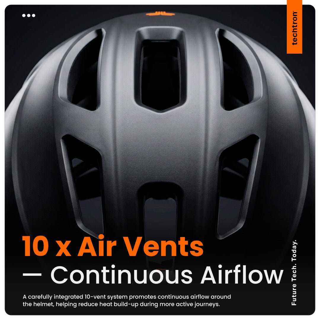 techtron TH4+ VOX Smart Helmet - Cycling techtron