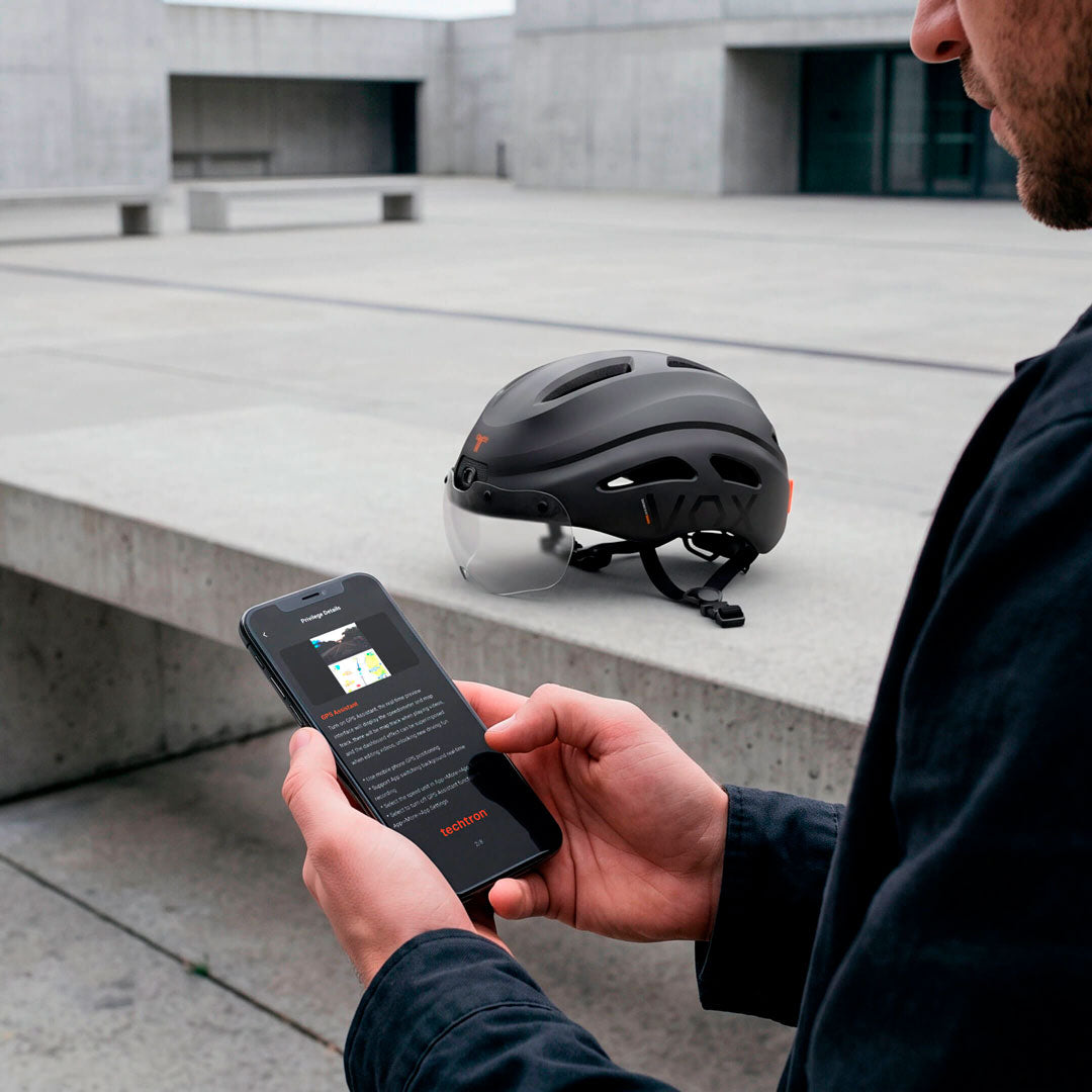 techtron TH4+ VOX Smart Helmet - Cycling techtron