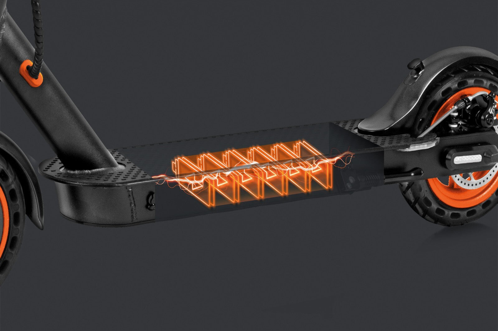 techtron Elite 3500 Electric Kick Scooter Grade A (Battery Replaced) ORANGE techtron